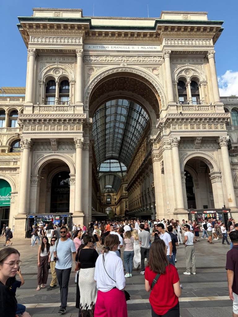 The Galleria Vittorio Emanuele II, a shopping mall