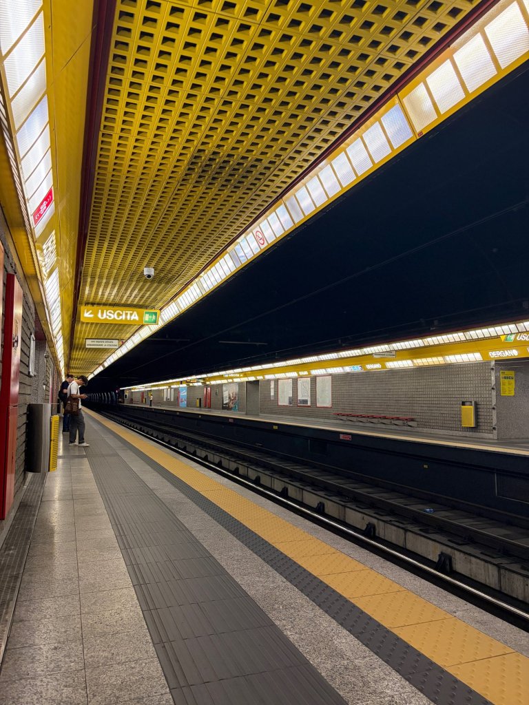 Metro station in Milan