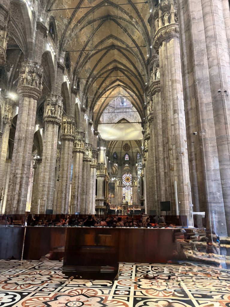 Inside the cathedral