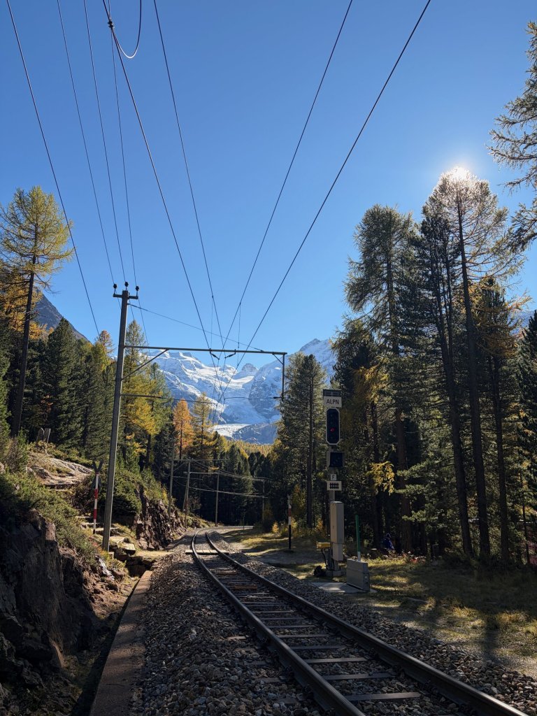 Railway tracks near Pontresina