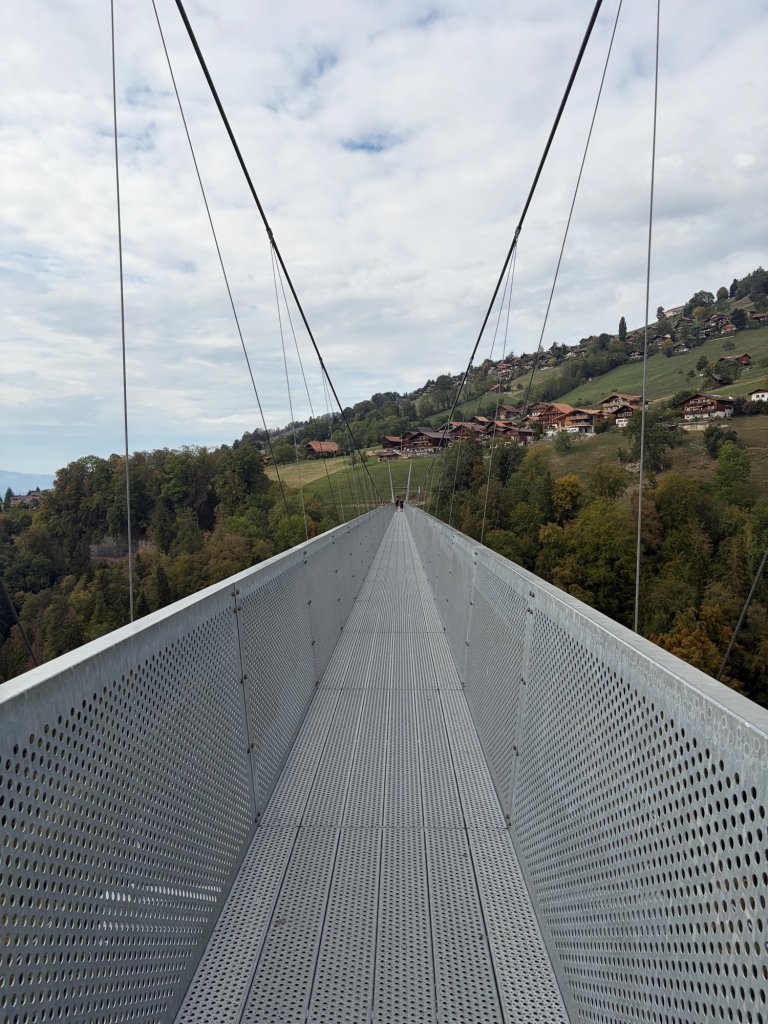 Suspension bridge in Sigriswil