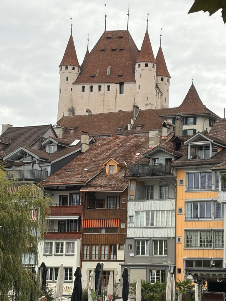 Thun Castle above the town