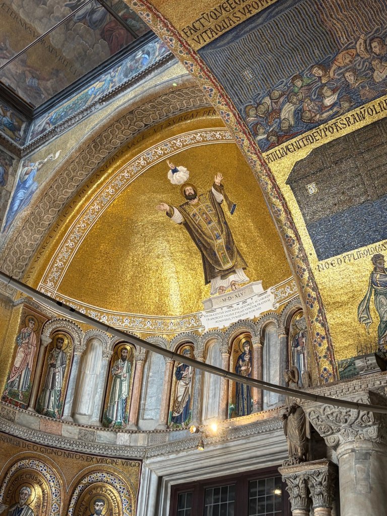 Mosaic arch inside St. Mark’s Basilica