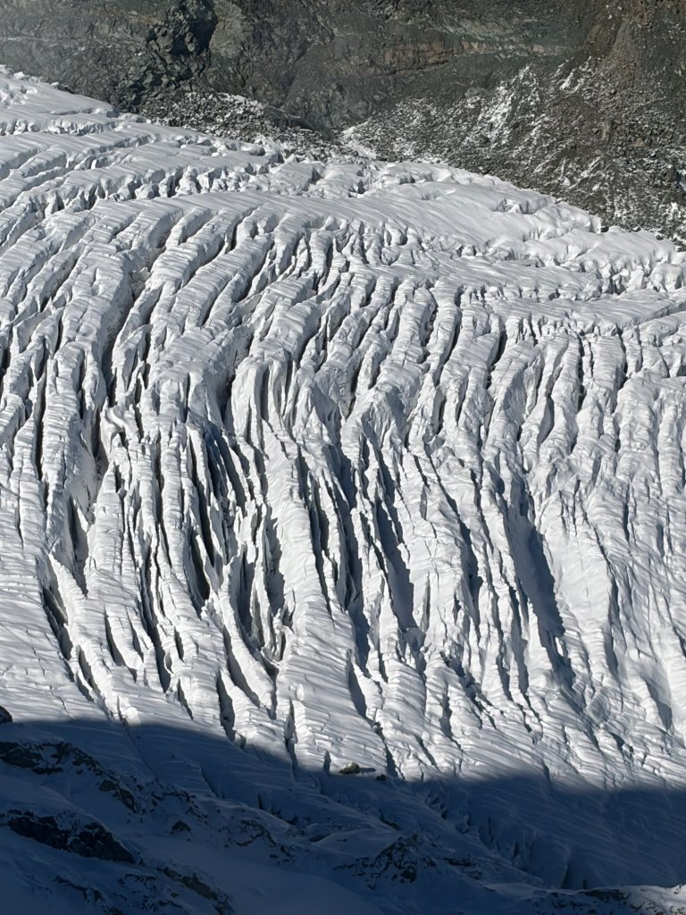 Glacier crevasses